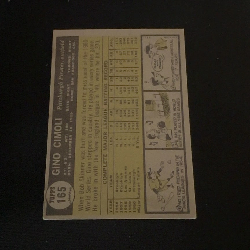 Gino Cimoli Pittsburgh Pirates - 2