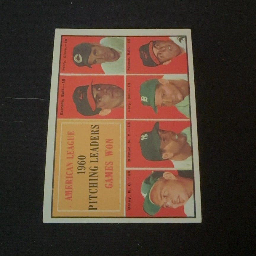 1961 Topps American League Pitching Leaders (1 of 2)