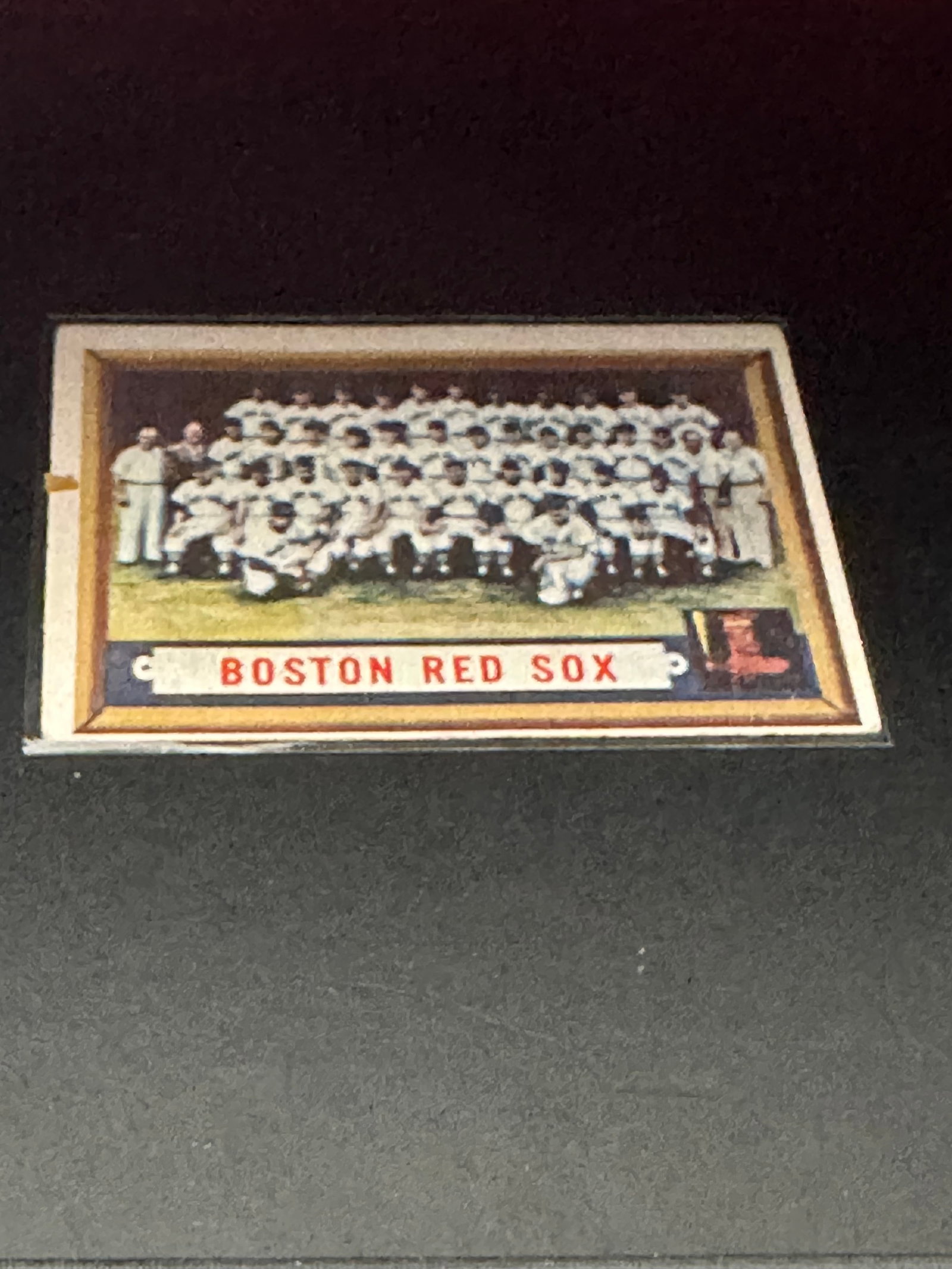 1911 T205 Gold Border Boston Red Sox Team Card: This is a vintage 1911 T205 Gold Border tobacco card featuring the Boston Red Sox team. The card displays a team portrait in the iconic gold-bordered style of the series. It appears to be in fair cond