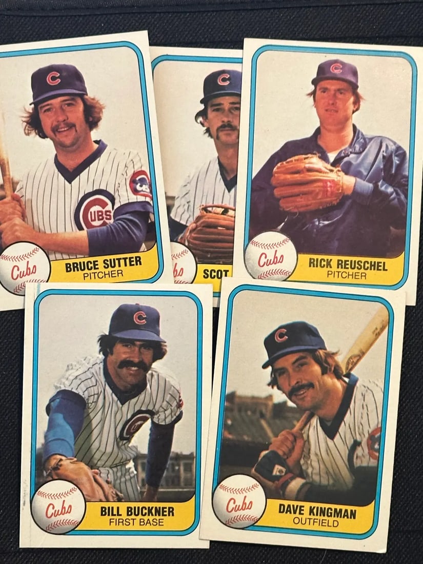 1978 Topps Chicago Cubs Baseball Cards Group (1 of 2)