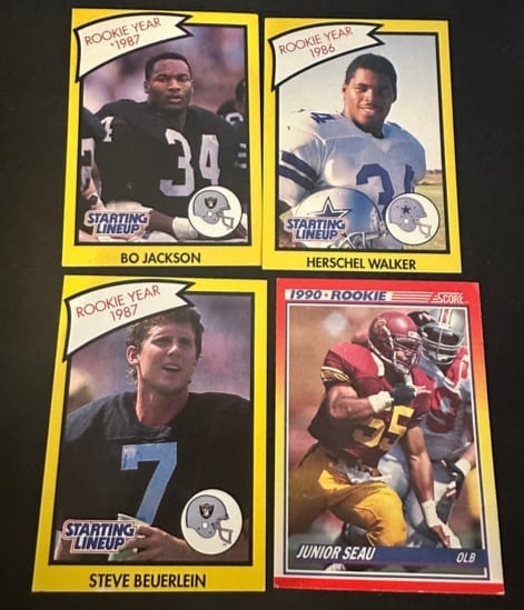 Starting Lineup and Score Football Rookie Cards (1 of 2)