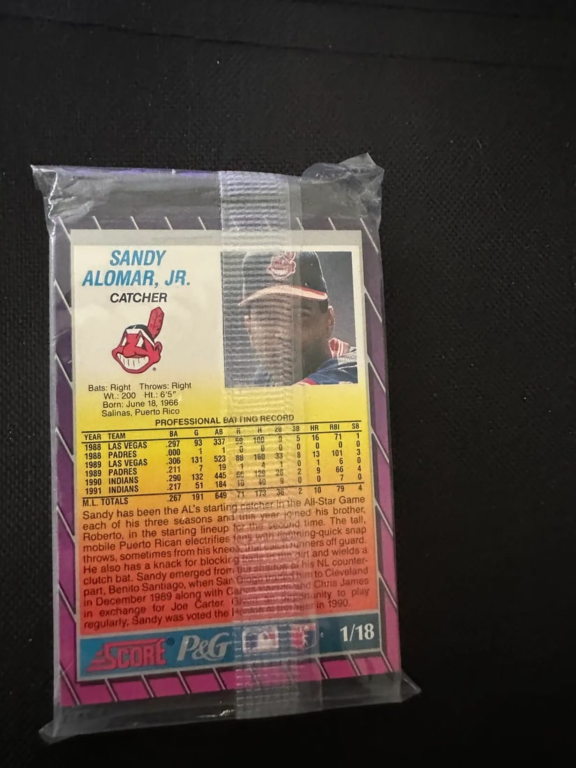 1992 Score Proctor & Gamble (P&G) 18 card set. The pack is NIP, Ripken - 2