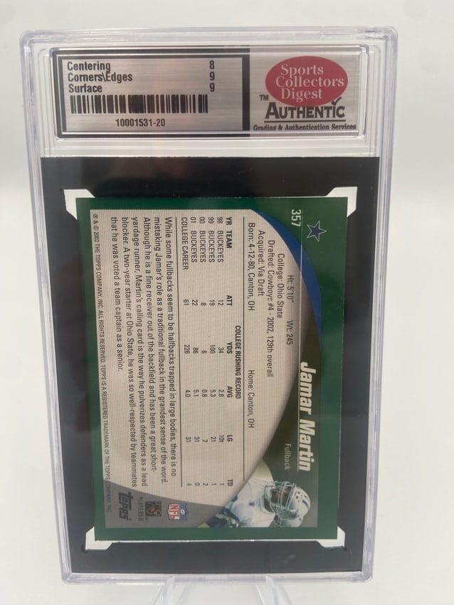 2002 Topps Jamar Martin - 2