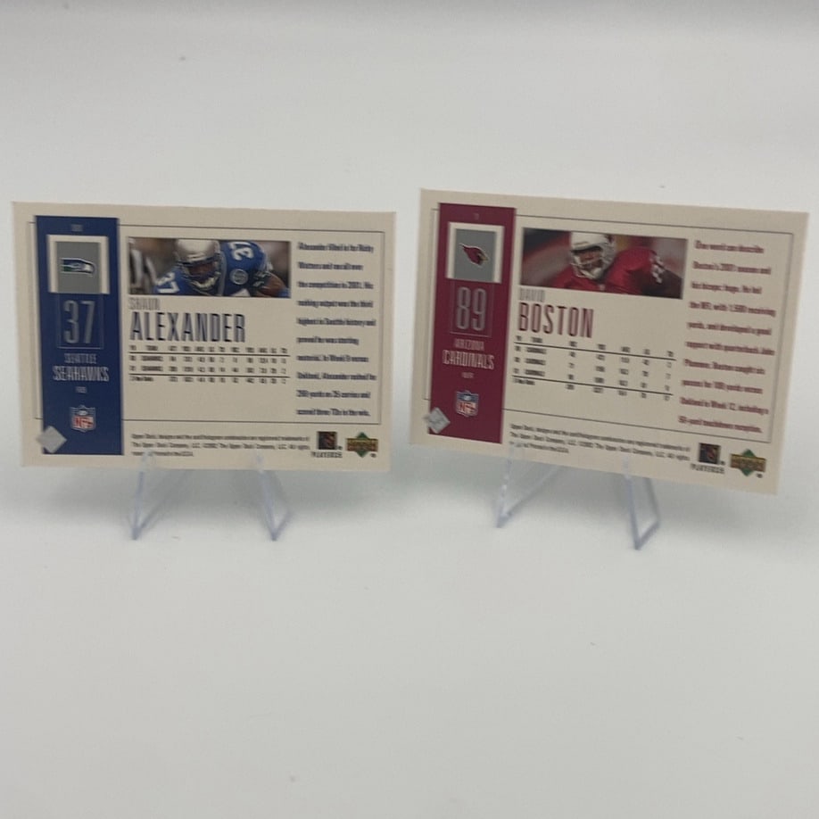 Upper Deck Piece of History Shaun Alexander and David Boston - 2