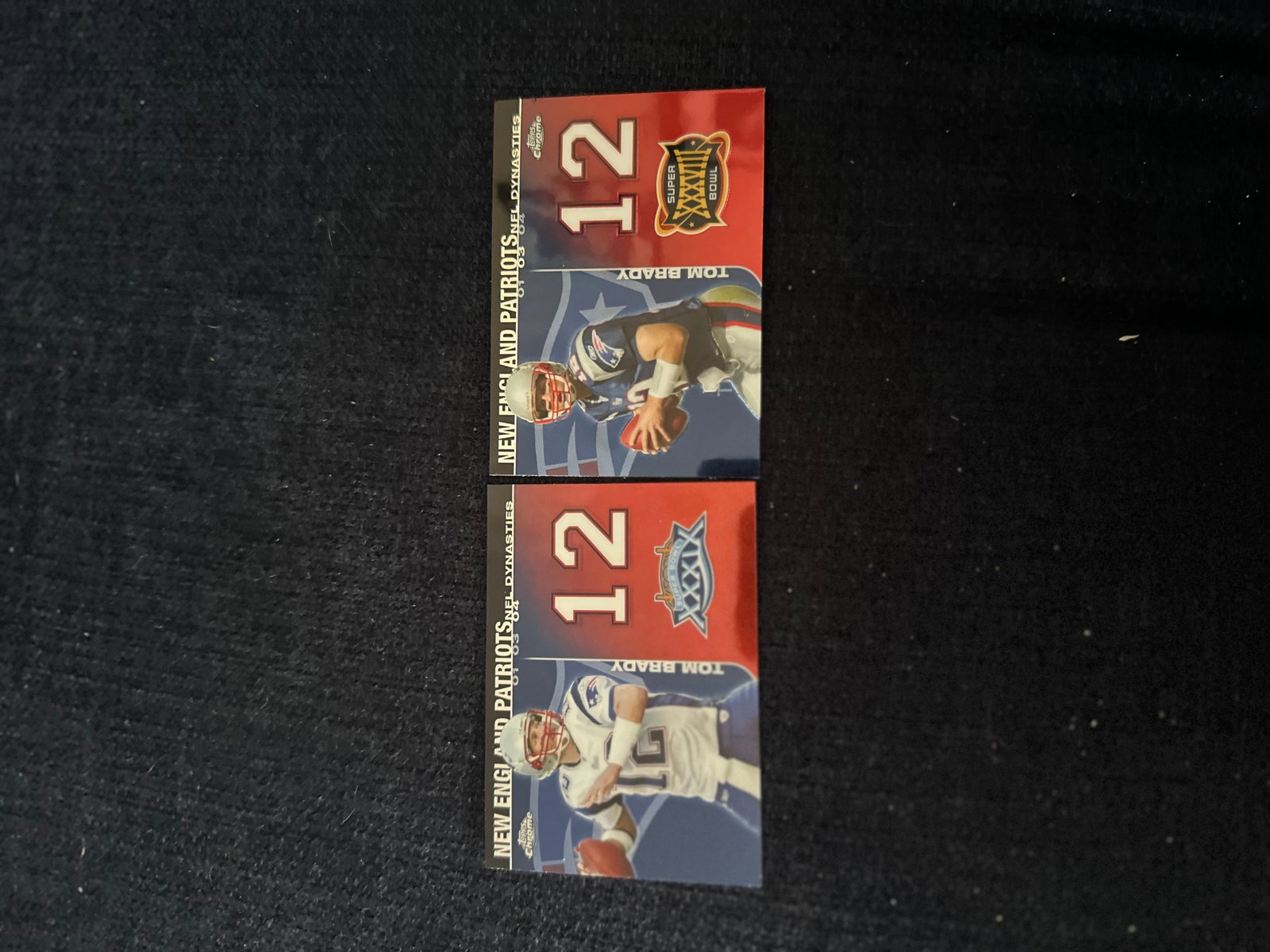 Tom Brady Topps Chrome NFL Dynasties Set Cards (1 of 2)