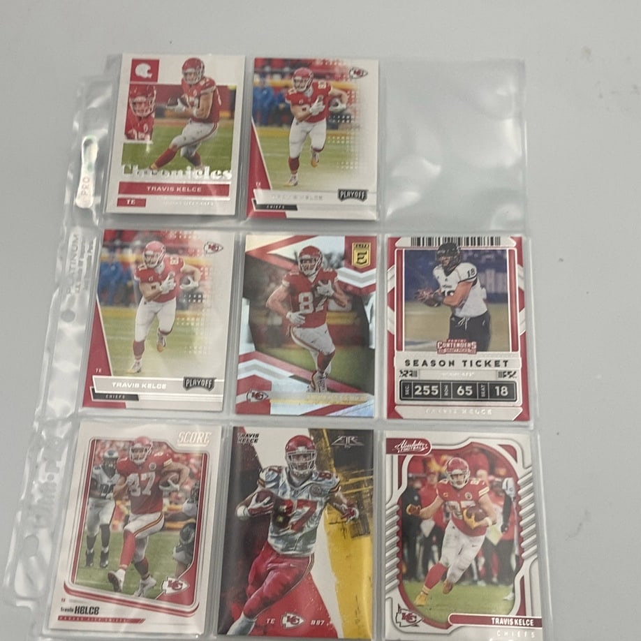 Travis Kelce Football Card Collection (1 of 2)