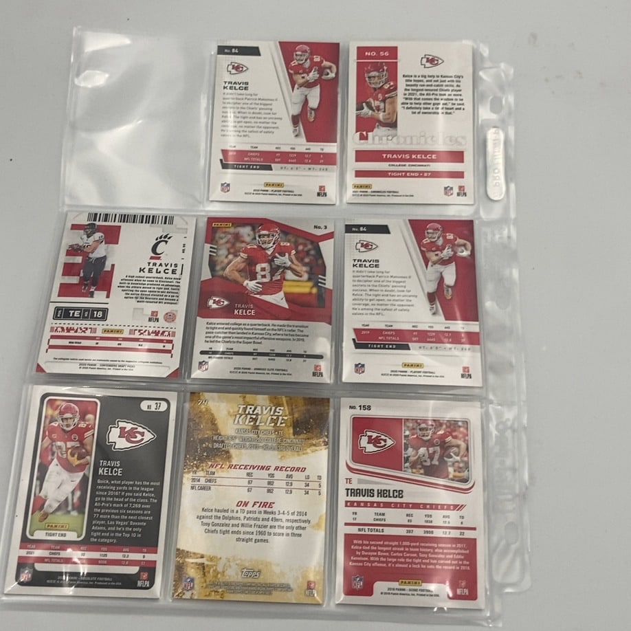 Travis Kelce Football Card Collection - 2