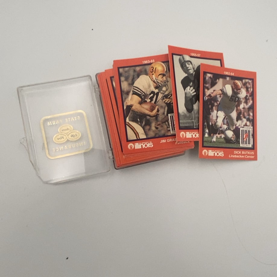 University of Illinois Football Trading Cards Set (1 of 1)