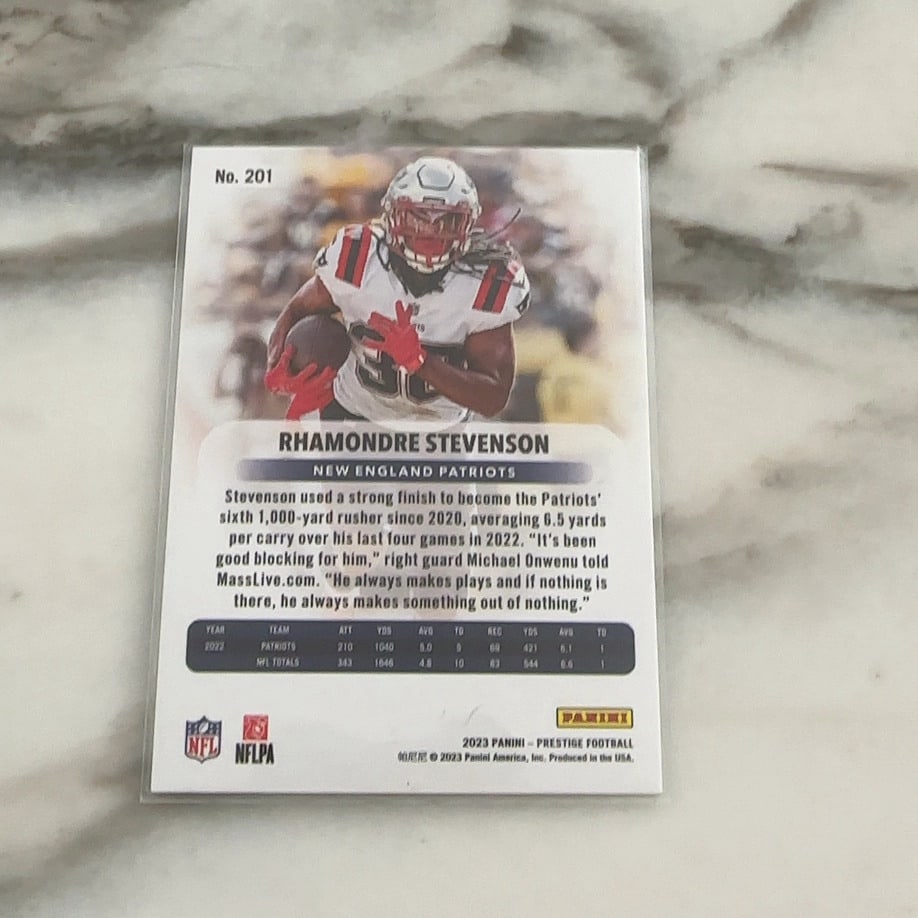 2021 Panini Prestige Rhamondre Stevenson Xtra Points Green - 2
