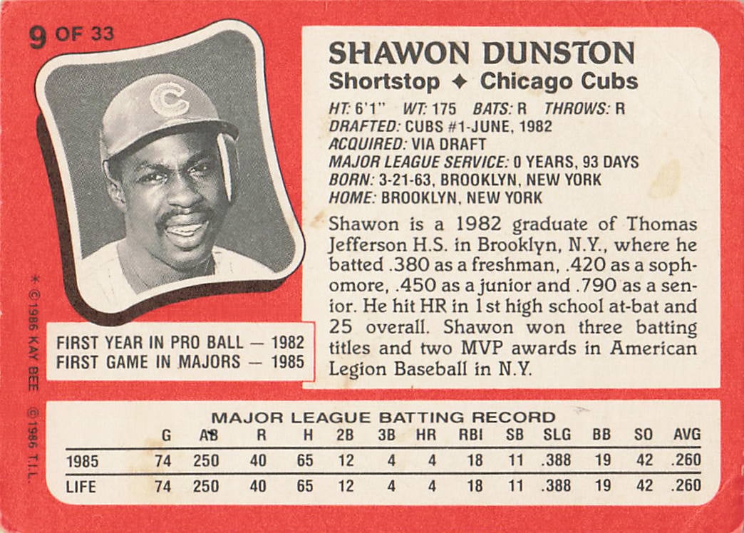 Kay Bee Shawon Dunston - 2