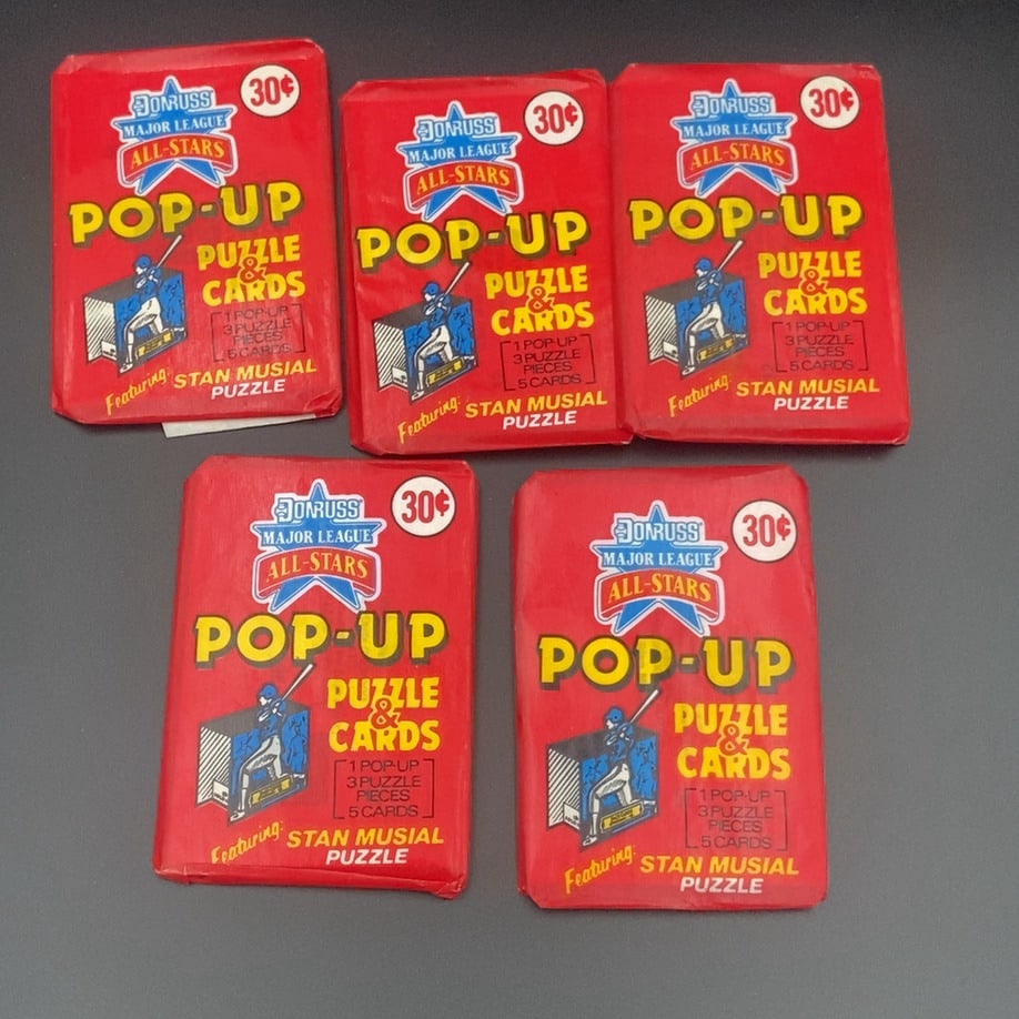 Donruss Major League All-Stars Pop-Up Puzzle and Cards (1 of 1)