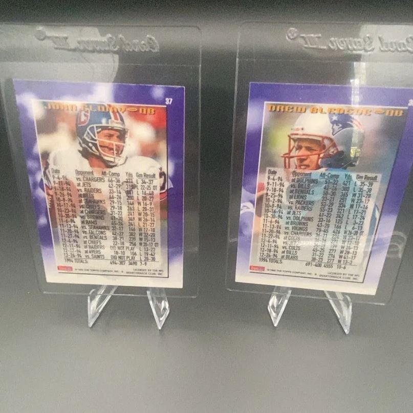 Topps 3000 Yd Club John Elway and Drew Bledsoe - 2