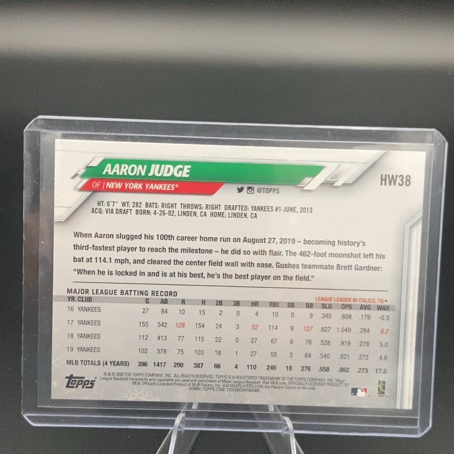 2020 Topps Aaron Judge - 2
