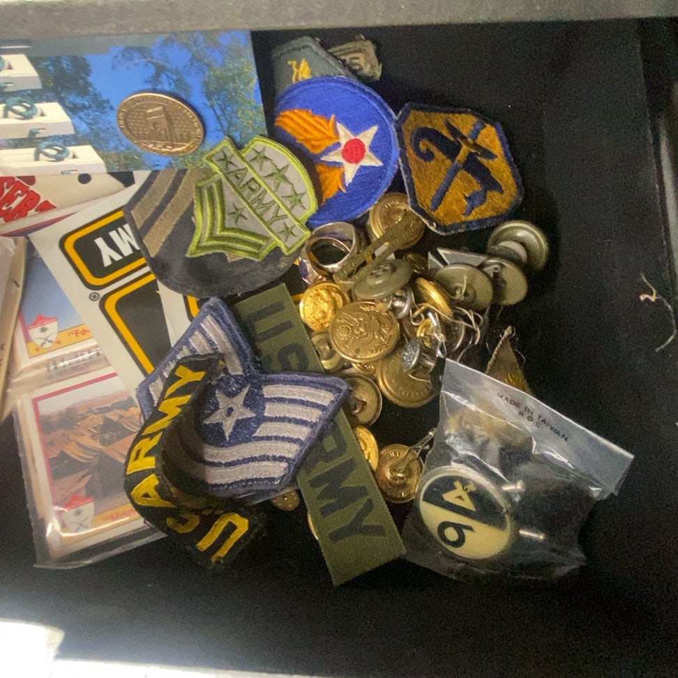Vintage Military Insignia and Memorabilia Lot (1 of 1)