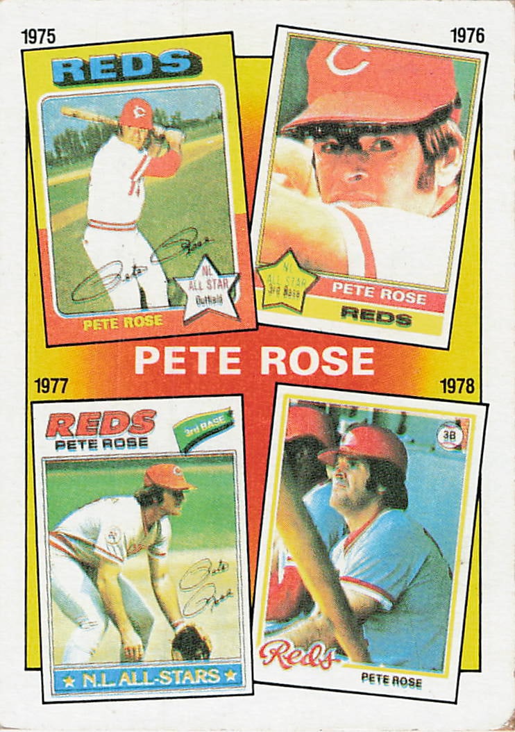 1986 Topps Pete Rose Record Breaker Baseball Card (1 of 1)