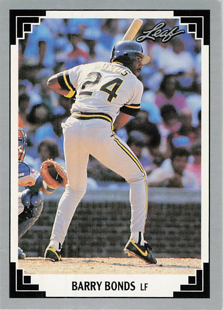 1990 Leaf Barry Bonds Pittsburgh Pirates Baseball Card (1 of 1)