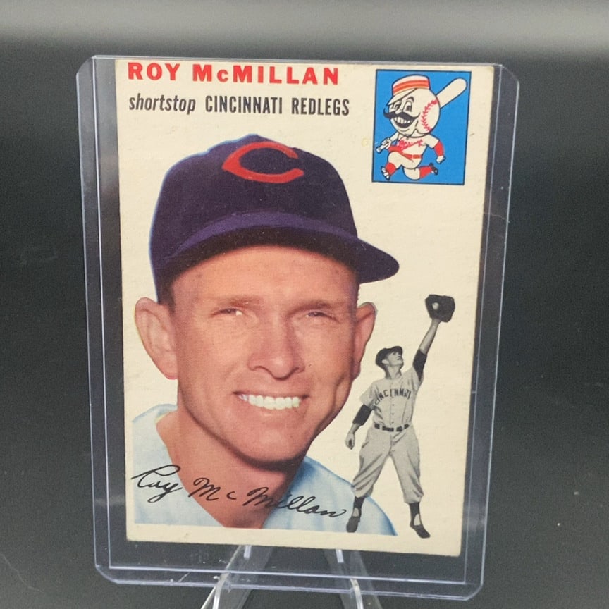 1954 Topps baseball card featuring shortstop Roy McMillan (1 of 1)
