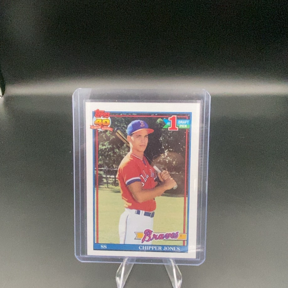1991 Topps #333 Chipper Jones Rookie Card (1 of 1)