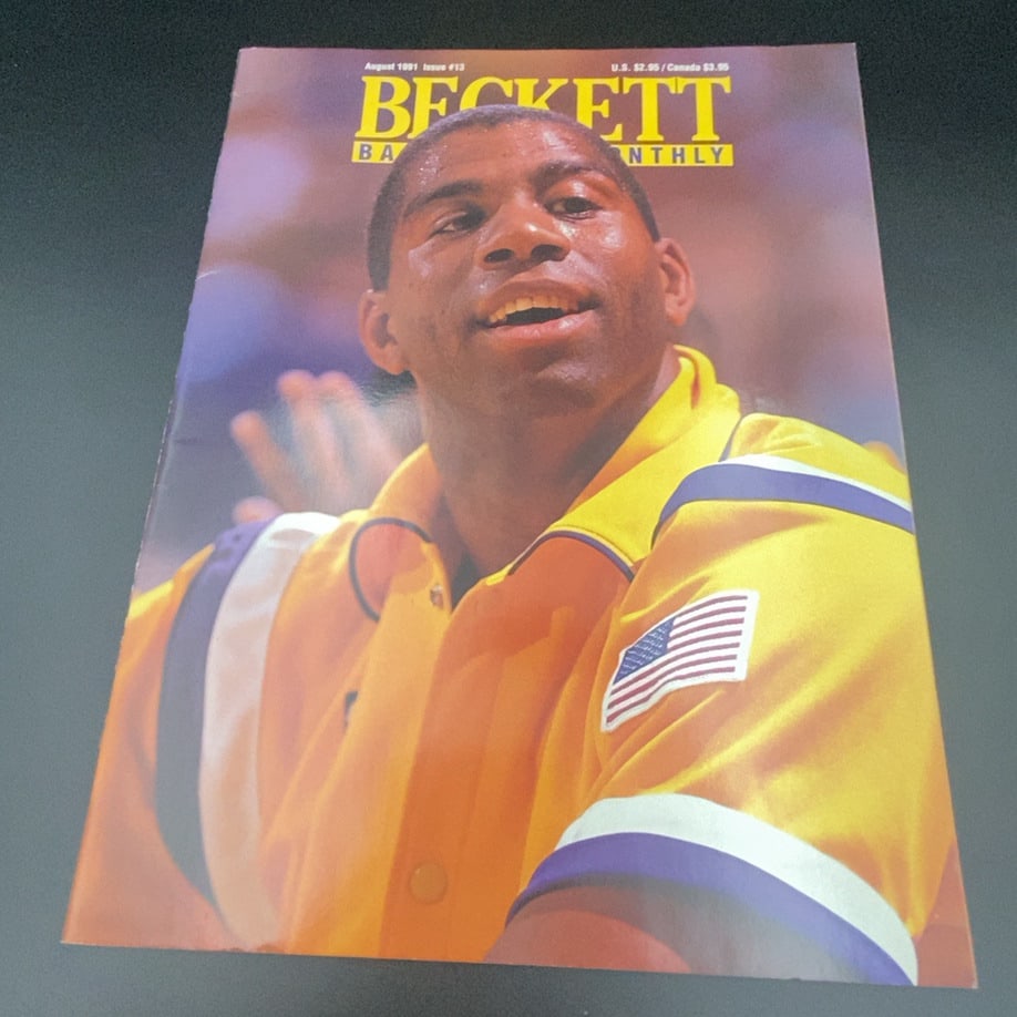 Beckett Basketball Monthly Magazine August 1991 Magic Johnson (1 of 1)