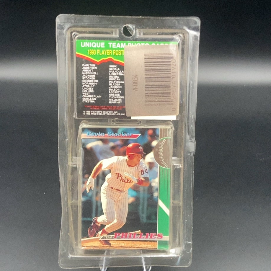 1993 Topps Team Stadium Club Set Premiere Edition SEALED: This is a 199 Topps Team Stadium Club Phillies Team Set Premiere Edition SEALED