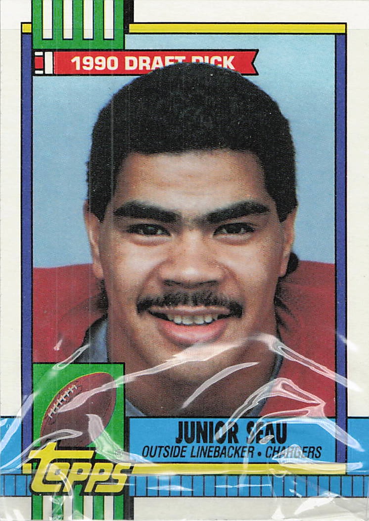 1990 Topps #381 Junior Seau Rookie Card (1 of 1)