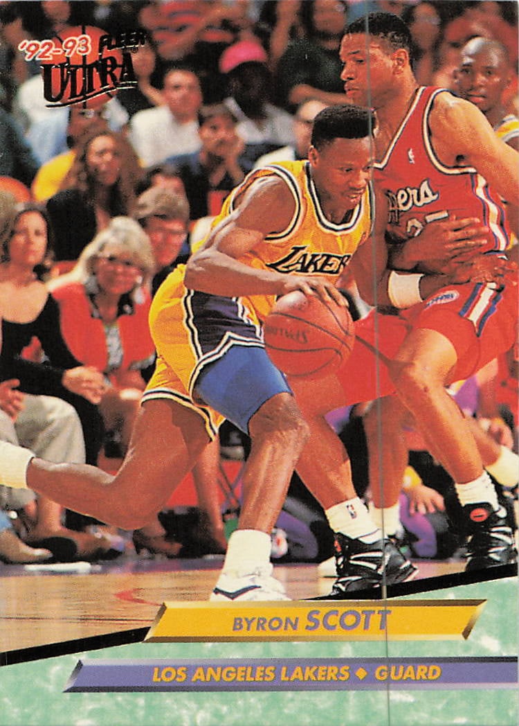 1992-93 Fleer Ultra Byron Scott #93 basketball trading card (1 of 1)