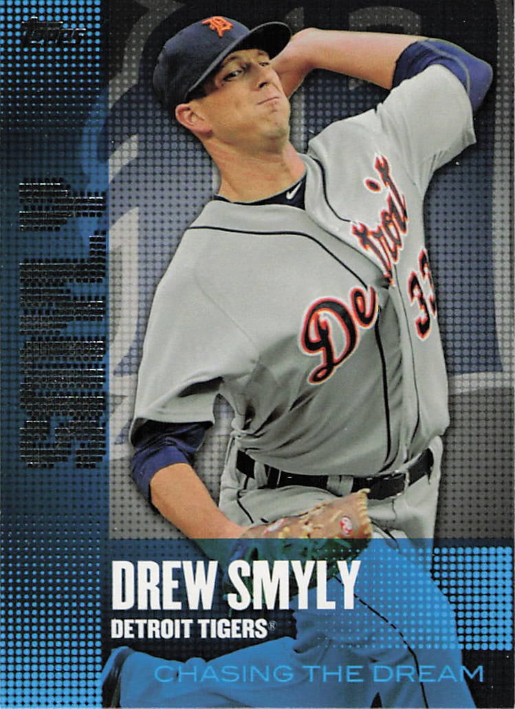 2013 Topps #CD-22 Drew Smyly: This is a 2013 Topps baseball card featuring Drew Smyly of the Detroit Tigers. The card is part of the CD-22 set and showcases Smyly during his early MLB career. As a modern collectible, it may