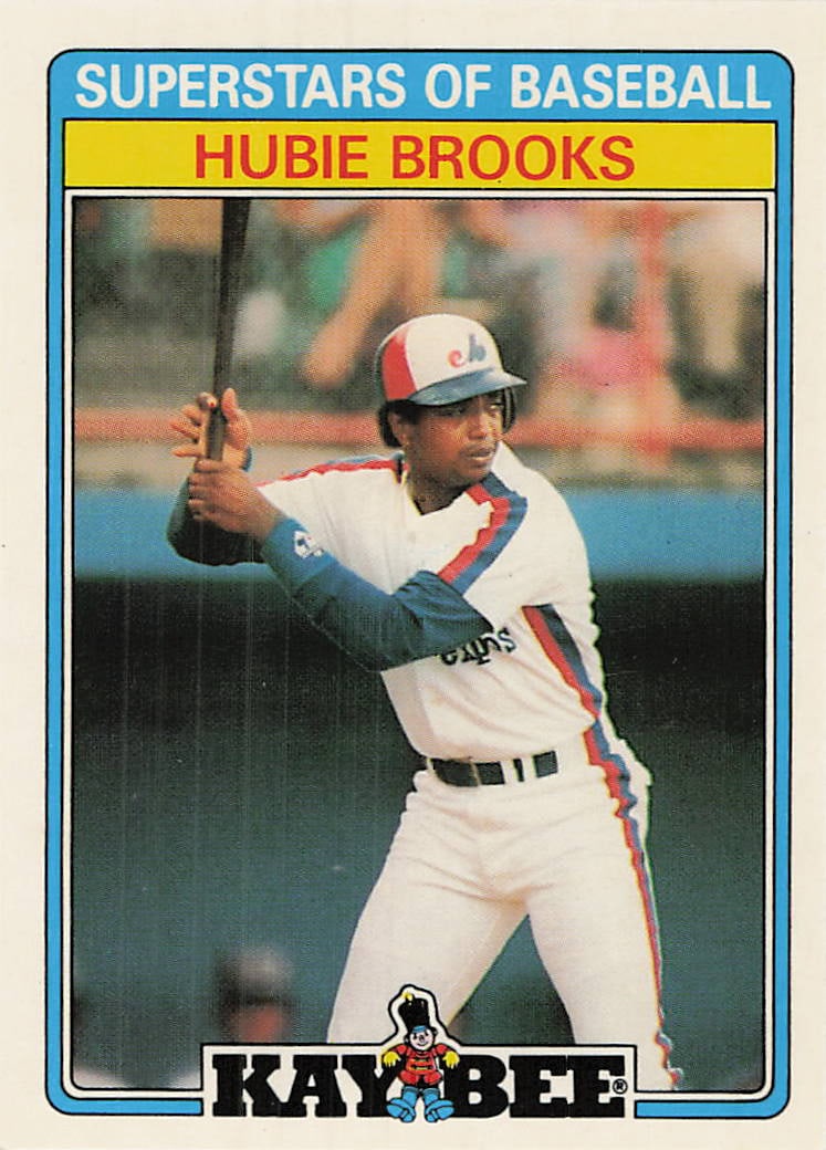 1987 Kay Bee Superstars of Baseball Hubie Brooks: Hubie Brooks 1987 Topps Kay-Bee Superstars of Baseball #6 Montreal Expos