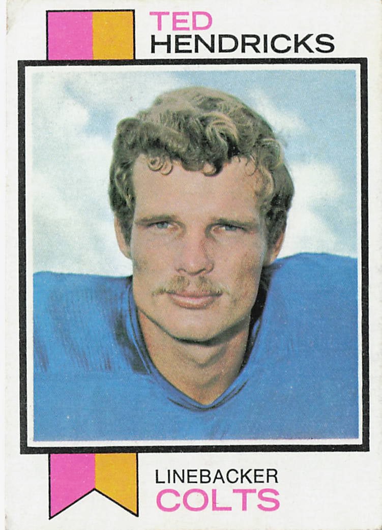 1973 Topps Ted Hendricks #430 football trading card (1 of 2)