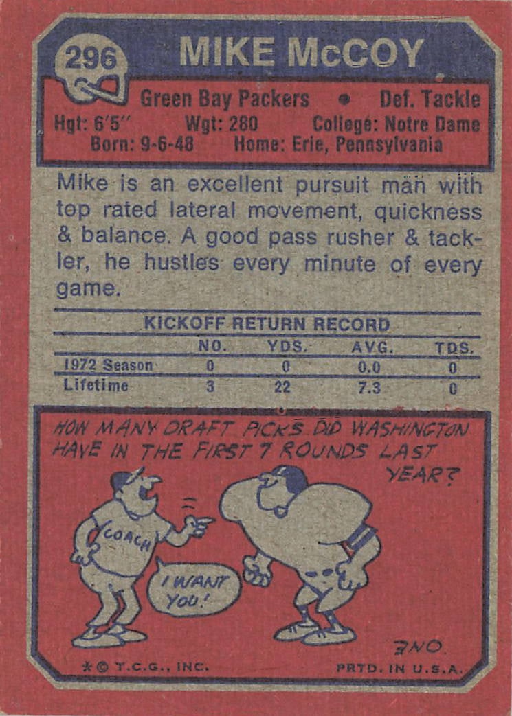 1973 Topps Football Card Don Maynard - 2