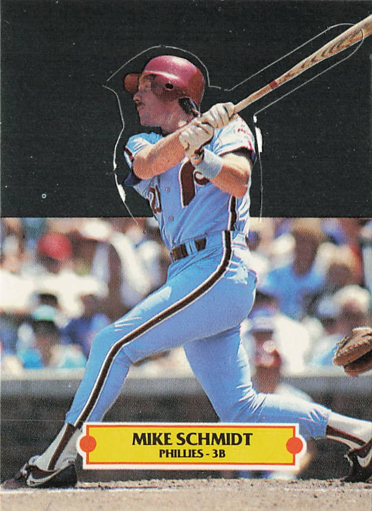1987 Leaf Fold Out Pop-Up baseball card: This is a 1987 Leaf Fold Out Pop-Up baseball collectible, featuring a unique interactive fold-out design from the late 1980s. The novelty format gives the item a distinctive presentation compared