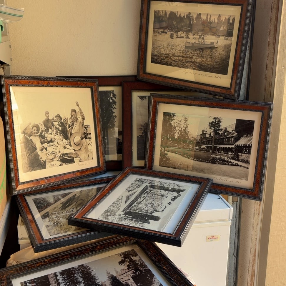 RARE - LAKE TAHOE Framed Vintage Historical Photographs & Prints: RARE - HIGH END FRAMES This collection features framed vintage historical LAKE TAHOE photographs and prints showcasing scenes, subjects, and imagery from earlier periods. The pieces offer decorative