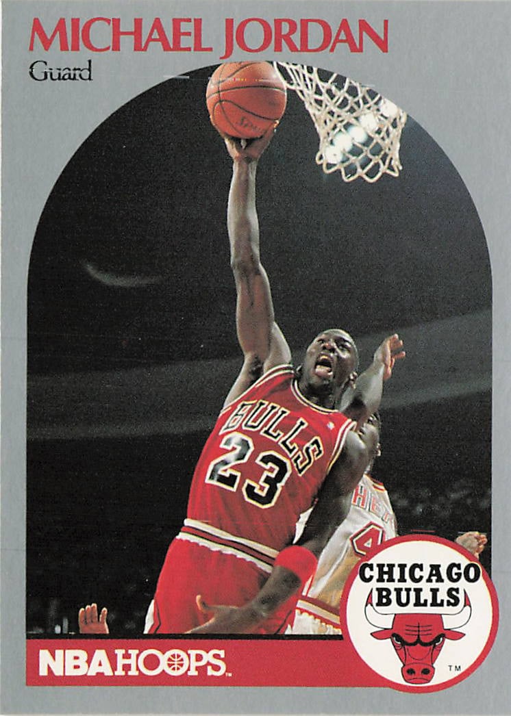 1990-91 NBA Hoops Michael Jordan Chicago Bulls #65 (1 of 2)