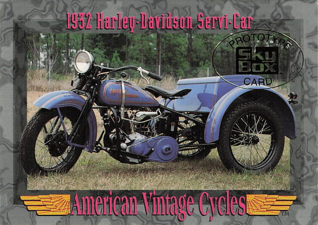 1993 SkyBox American Vintage Cycles Series II 1932 Harley-Davidson Servi-Car Prototype Promo #152 (1 of 2)