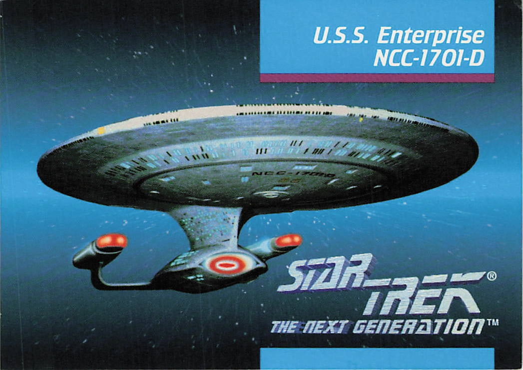 1992 Impel Star Trek: The Next Generation Inaugural Edition U.S.S. Enterprise NCC-1701-D #43 (1 of 2)