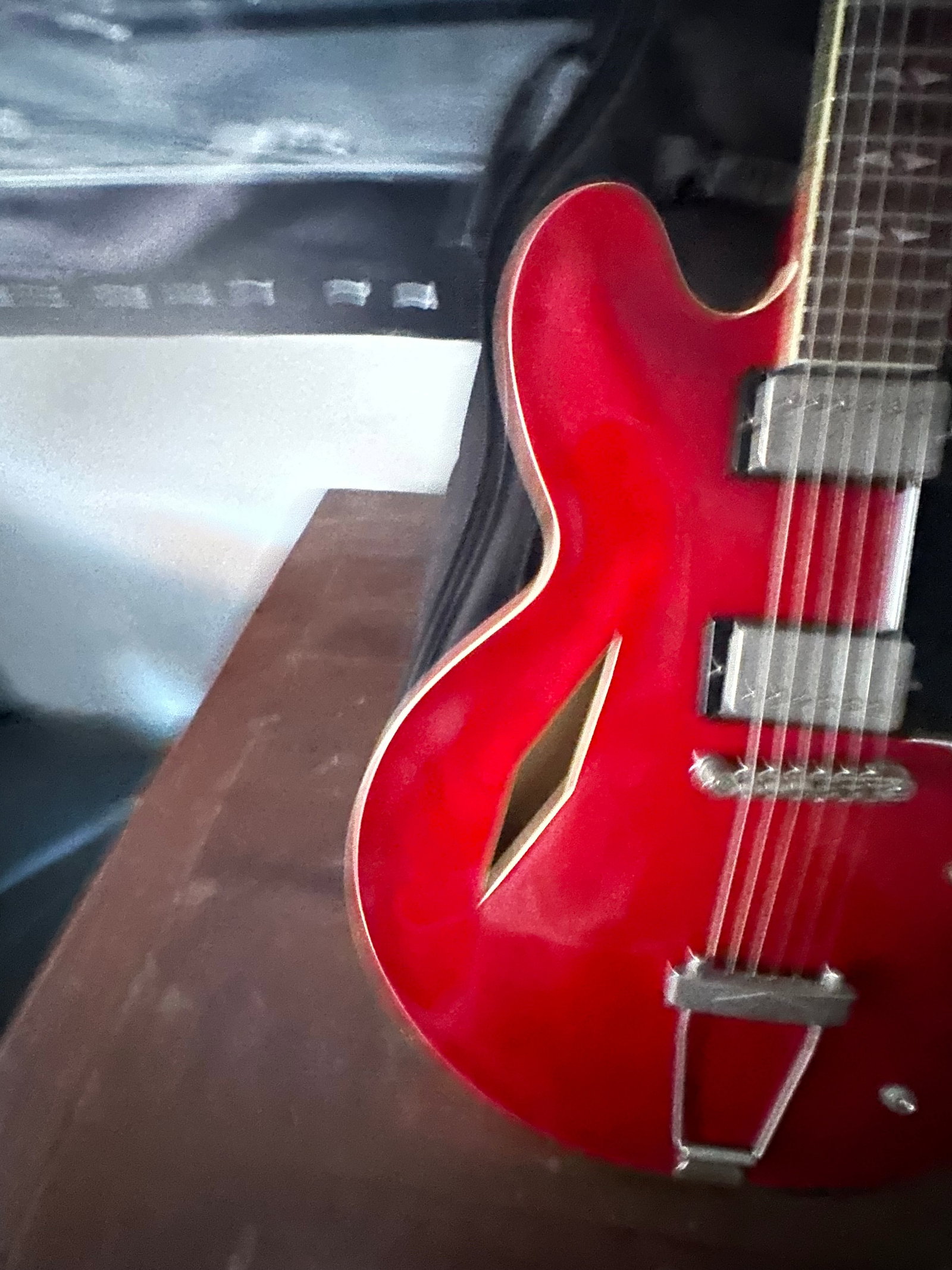 """Copy"""Vintage 1970 Triin Lopez Cherry Red Japanesse Eliectric Guitar - 2