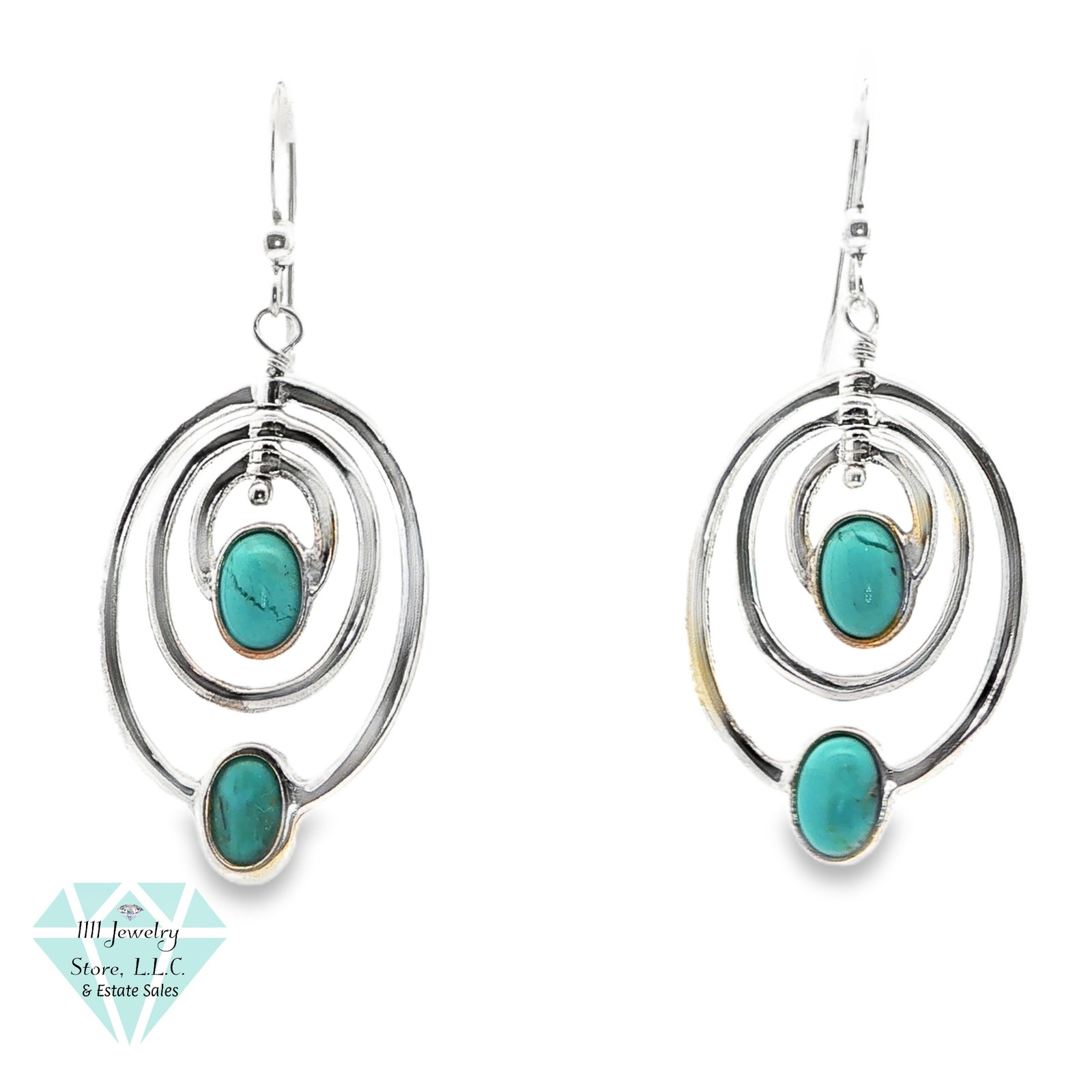 Designer Jay King DTR .925 Sterling Silver Turquoise Dangle Earrings: Title: Designer Jay King DTR .925 Sterling Silver Turquoise Dangle Earrings Brand: Jay King; Signed DTR Jewelry Type: Earrings Material: Sterling Silver .925, Turquoise Main Stone, Carat, Color, Clari