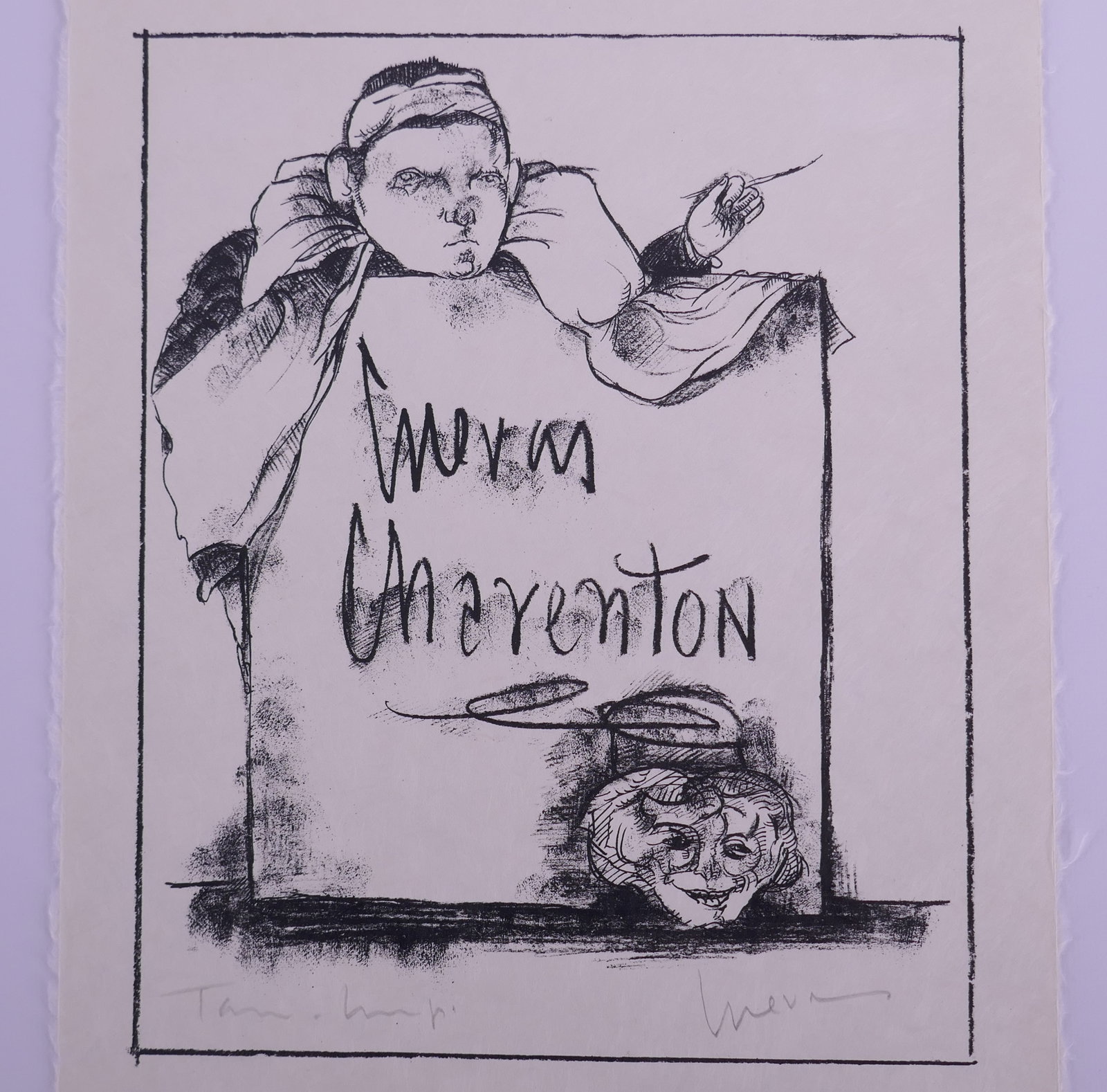 José Luis Cuevas (Mexican, 1934–2017), Cuevas-Charenton, 1966 Lithograph: José Luis Cuevas (Mexican, 1934–2017) was a leading figure of Mexico's Generación de la Ruptura ("Breakaway Generation"), a movement that challenged the dominance of the Mexican muralist tradition