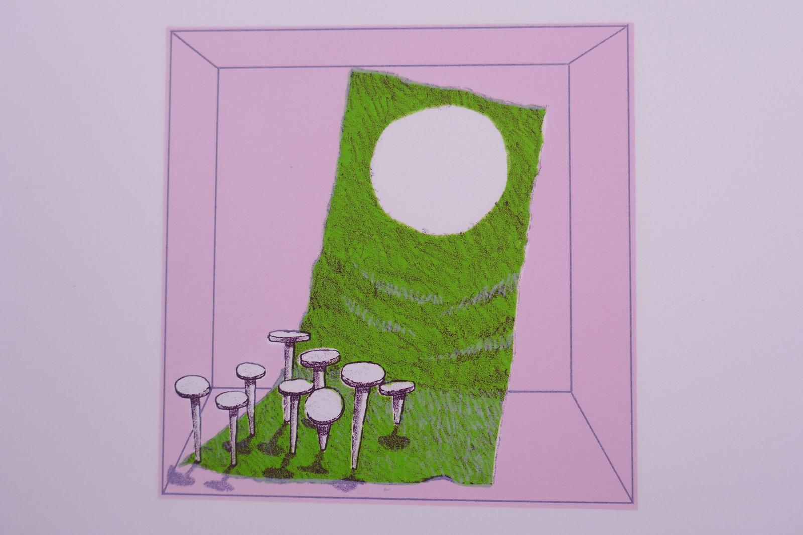 James Boynton, Tacks (Pandorasville Revisited VII), 1967 Tamarind Color Lithograph (1 of 19)