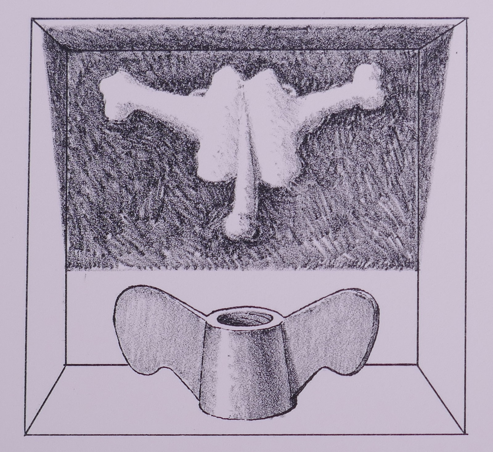 James Boynton, Untitled (Condensed History of Art), 1967 Tamarind Lithograph (1 of 17)