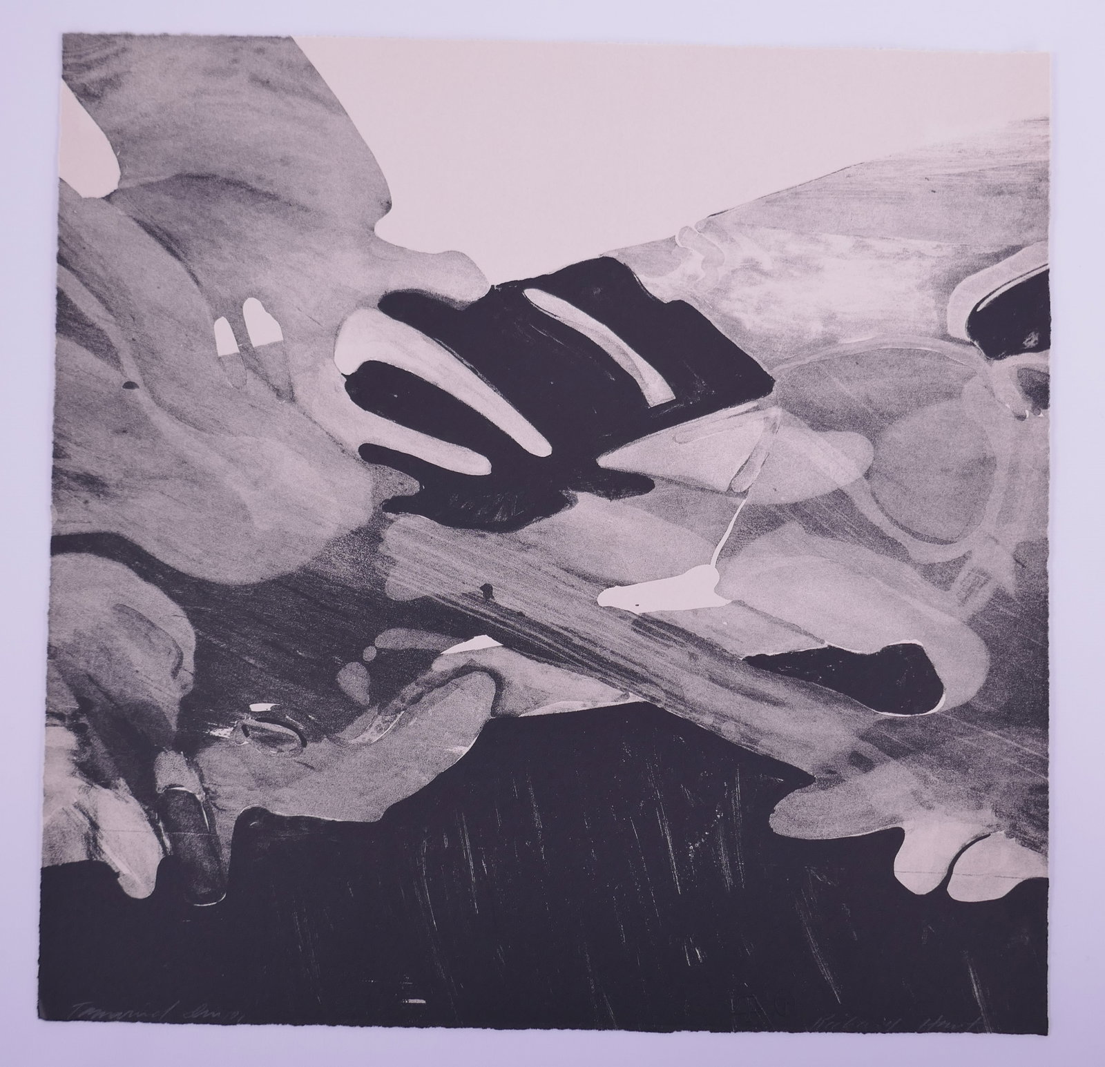 Richard Hunt (American, 1935–2023), Details VI, 1965 Tamarind Lithograph: Richard Hunt (American, 1935–2023) was a Chicago-born sculptor, draftsman, and printmaker, and a major figure in postwar American abstraction. Best known for welded and cast metal sculpture, Hunt de