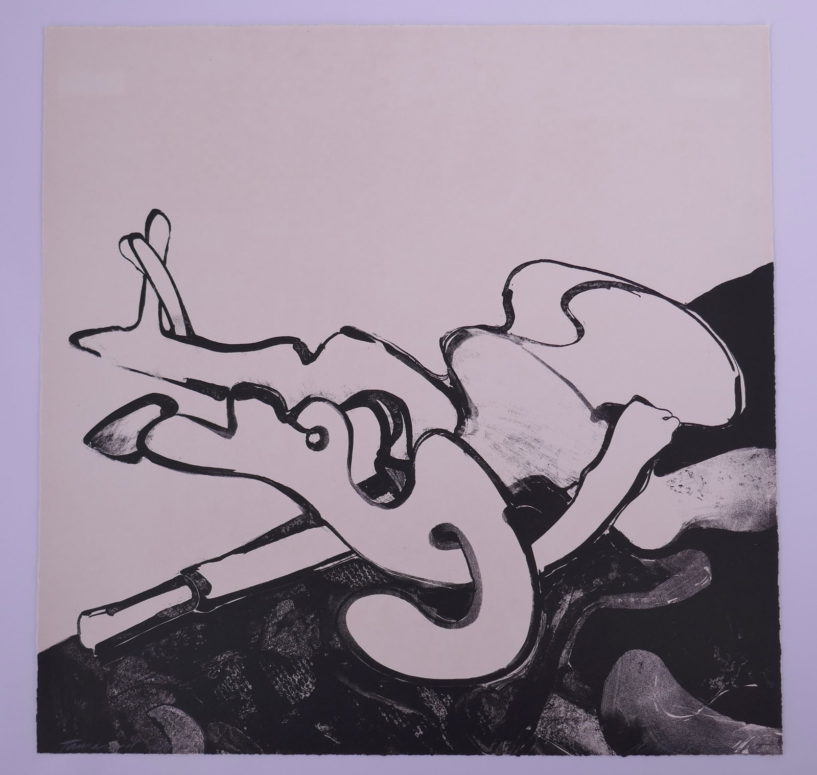 Richard Hunt (American, 1935–2023), Untitled, 1965 Tamarind Lithograph: Richard Hunt (American, 1935–2023) was a Chicago-born sculptor, draftsman, and printmaker, and a major figure in postwar American abstraction. Best known for welded and cast metal sculpture, Hunt de