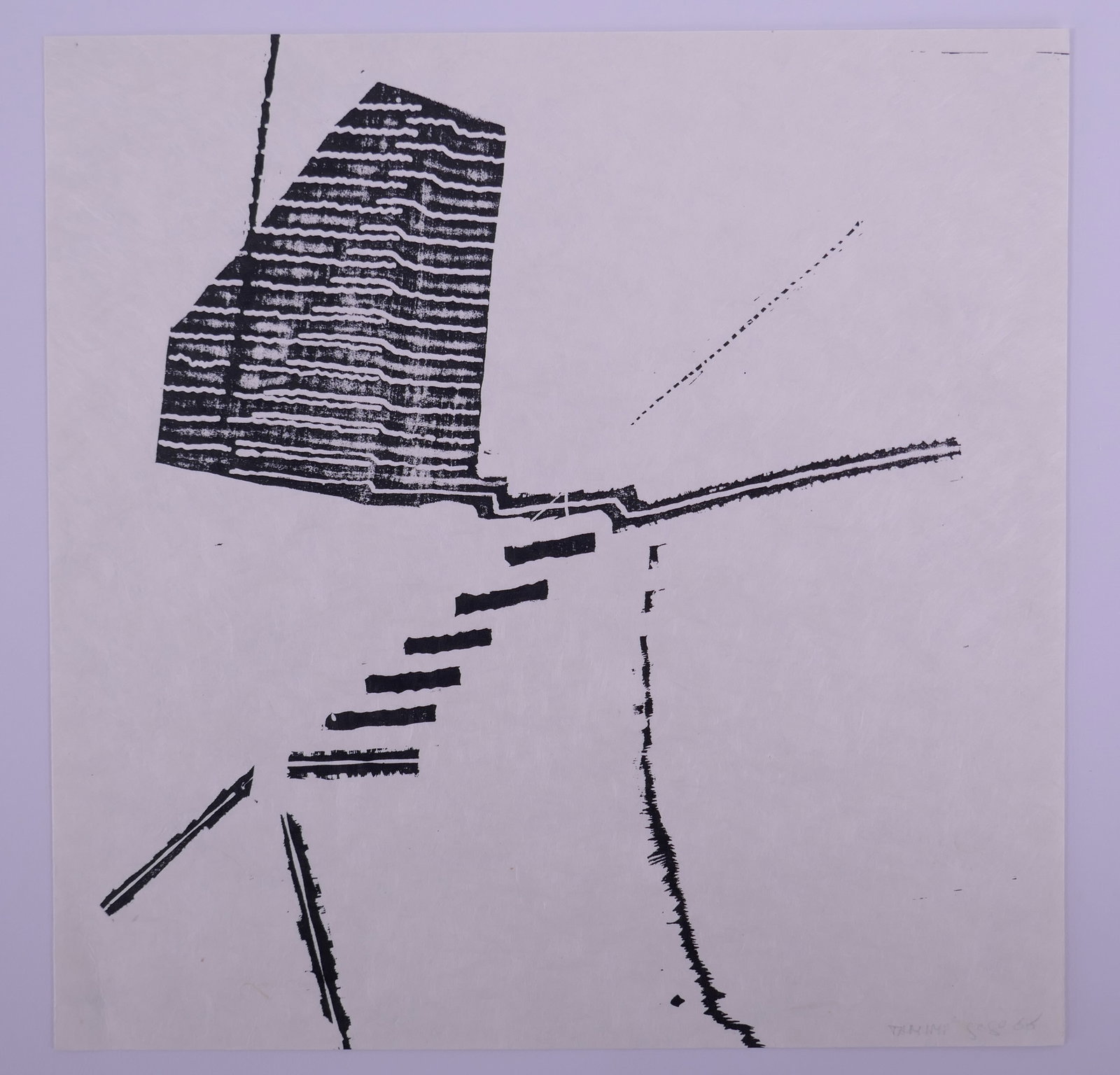 Gego (German-born Venezuelan, 1912–1994), Untitled, 1966 Lithograph: Gego (German-born Venezuelan, 1912–1994), born Gertrud Goldschmidt, trained as an architect and engineer in Stuttgart before fleeing and settling in Venezuela in 1939. She began her artistic car