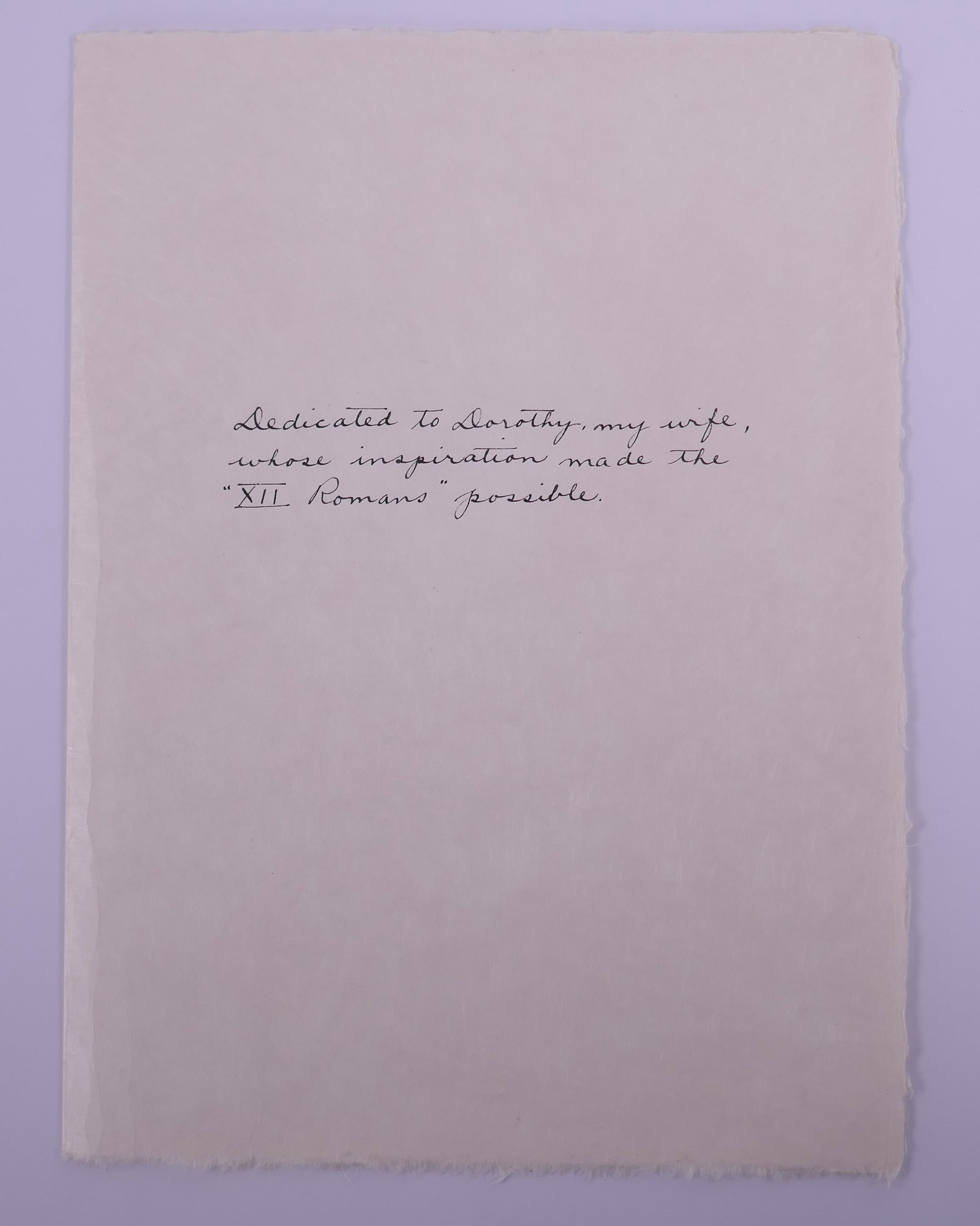 Rudy Pozzatti (American, 1925–2021), XII Romans Dedication Page, Plate II, 1963 (1 of 6)