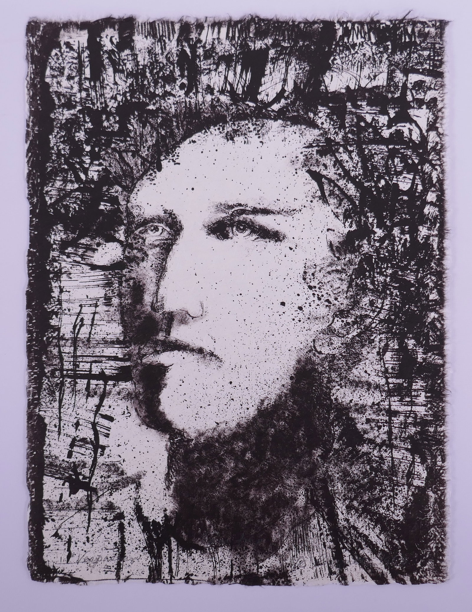 Rudy Pozzatti (American, 1925–2021), Vespasian, Plate XII from XII Romans, 1963 Lithograph (1 of 20)