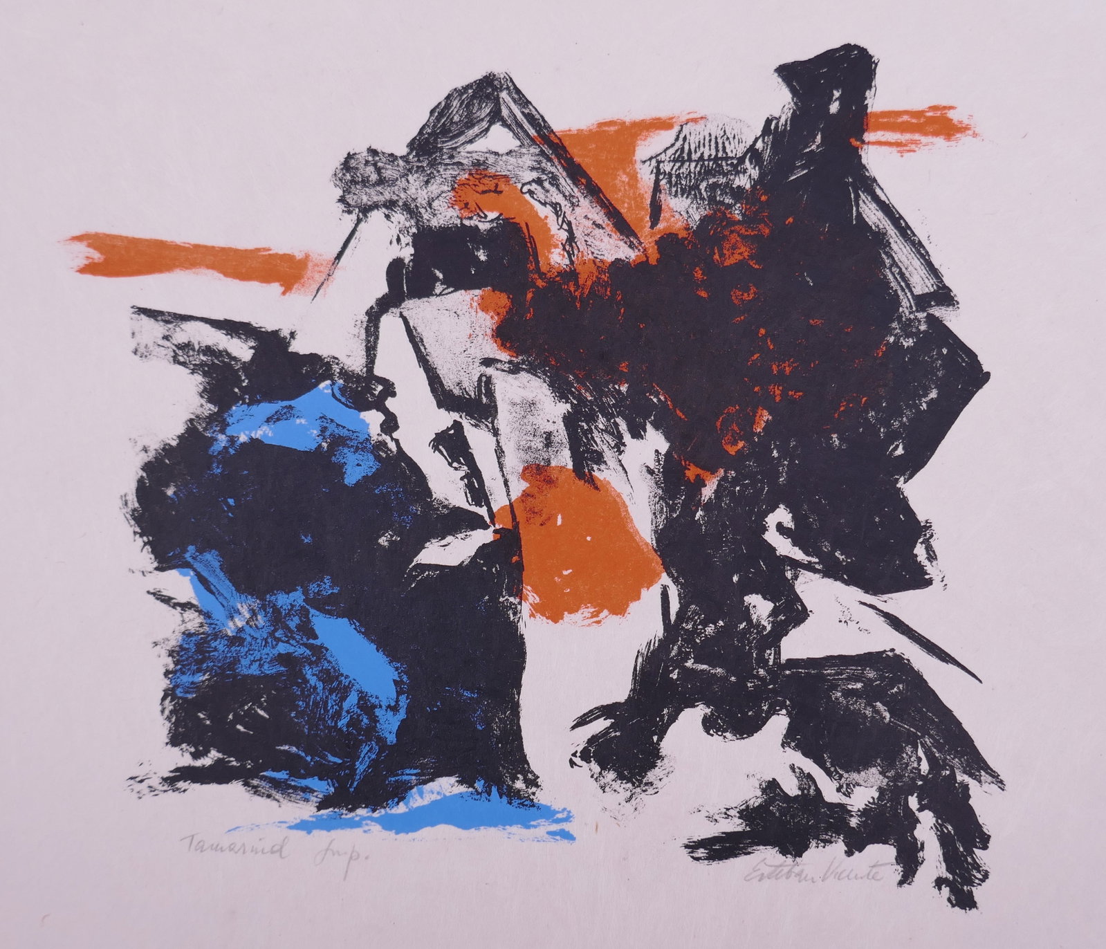 Esteban Vicente (American, born Spain, 1903–2001), Untitled IV from Five Lithographs 1962 (1 of 20)