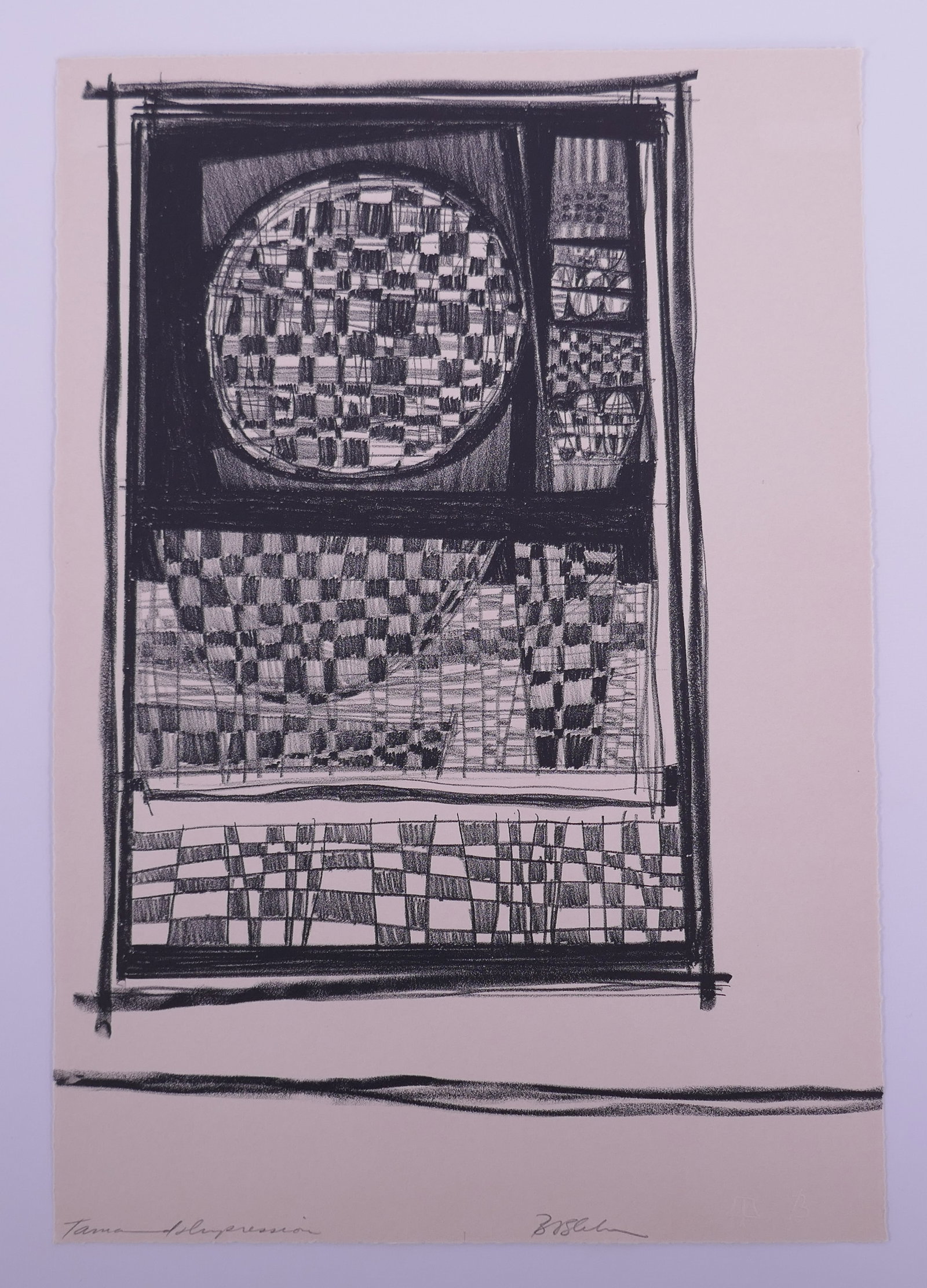 Bernard Bleha (American, 1939–2018), Checkerboard Square, 1965 Lithograph (1 of 19)