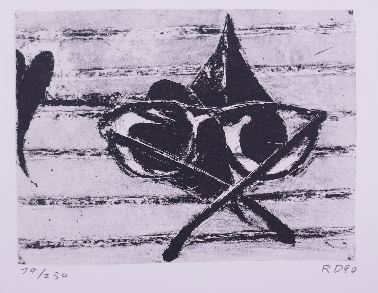 Richard Diebenkorn (American, 1922–1993), Untitled (for Harvey Gantt), 1990 Color Lithograph: Richard Diebenkorn (American, 1922–1993) was one of the leading American painters and printmakers of the post-war period and a central figure in the Bay Area Figurative Movement. His career move