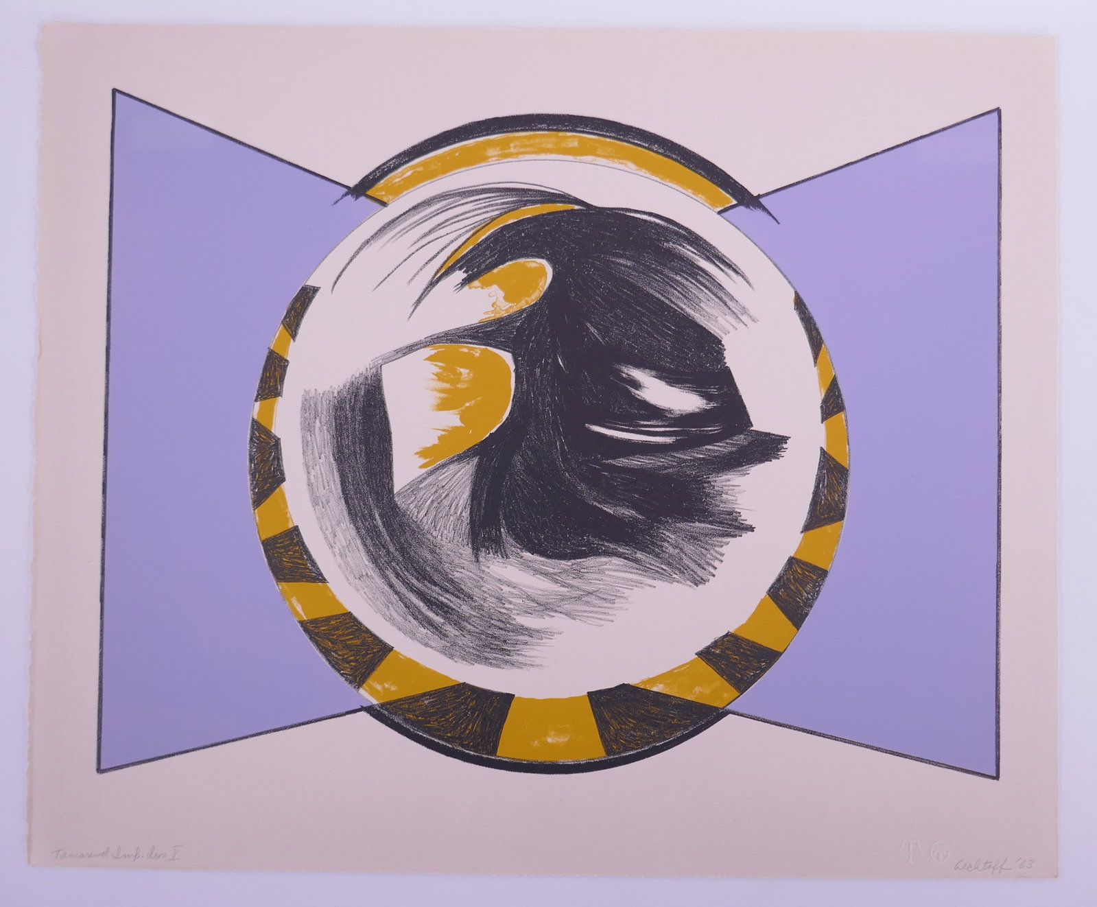 Sonia Gechtoff (American, 1926–2018), Icon V from 6 Icons, 1963 Tamarind Color Lithograph (1 of 20)