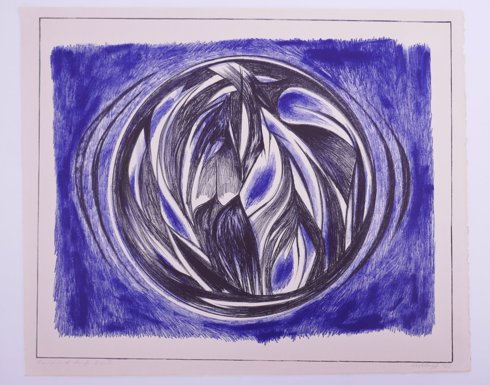 Sonia Gechtoff (American, 1926–2018), Icon II from 6 Icons, 1963 Tamarind Color Lithograph (1 of 20)